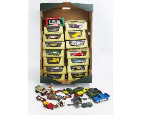 Collection of Matchbox Models of Yesteryear, boxed and playworn Corgi, Matchbox, Britains etc. 