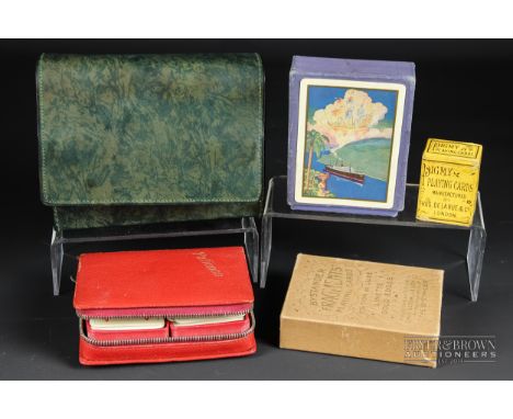 A quantity of vintage playing cards, including a cased bridge set of two decks by Mardon, Son & Hall, Imperial Tobacco Co., t