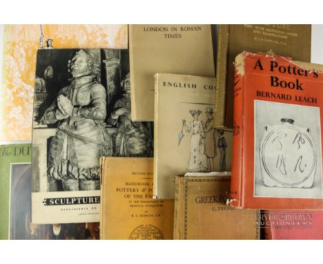 A quantity of non-fiction reference books, comprising subjects such as art, antiques, sculpture, vintage interior design, etc