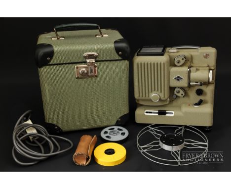 A 1950s cine-projector, cased 