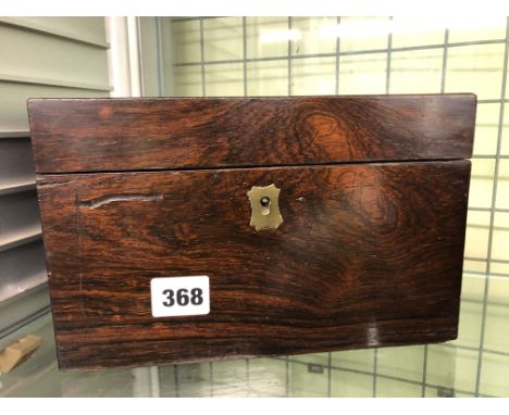 19TH CENTURY ROSEWOOD CADDY BOX
