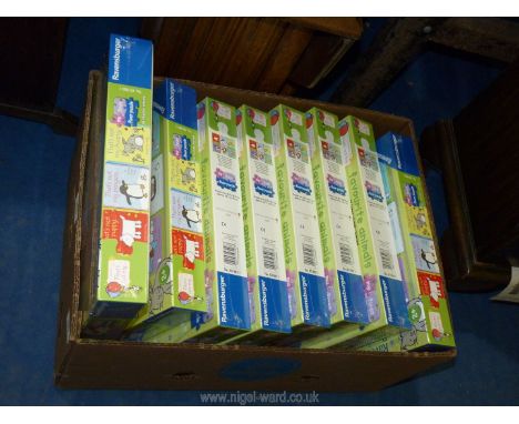 Eight children's 'My First Floor Puzzle' by Ravensburger.