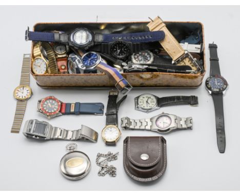 A collection of mixed wristwatches to include Casio etc.