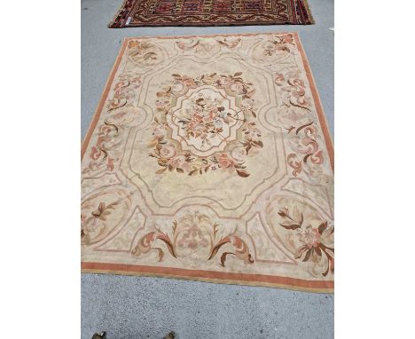 A French Aubusson tapestry carpet, 285 x 235cms