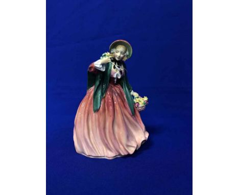 ROYAL DOULTON FIGURE OF LADY CHARMIANHN 1949, Royal Winton jug and saucer and a H&K Tunstall jug 