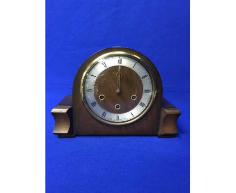 MAHOGANY MANTEL CLOCK