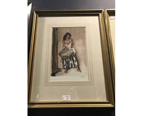 WILLIAM RUSSELL FLINT PRINT, NUMBERED 343/850