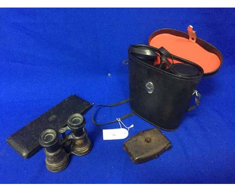 CORONET VOGUE CAMERAalong with with Lizarz Arran 10x50 Field binoculars, made in Japan, in hard case, original Lotter compass