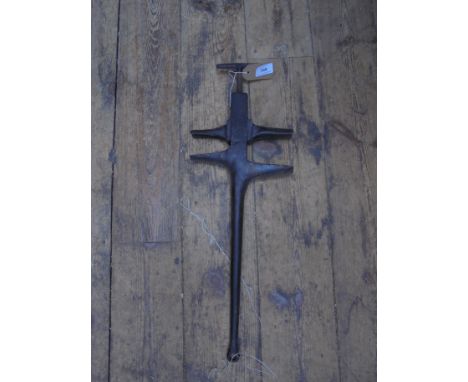 Large metal blacksmith's clamping tool
