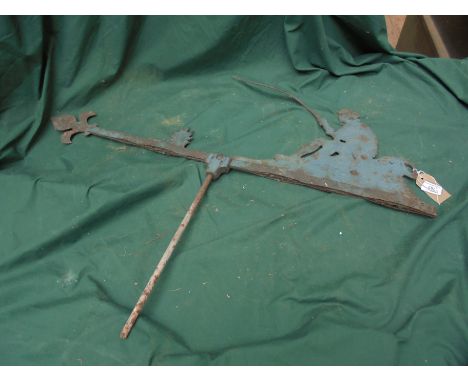 Part weather vane of fisherman