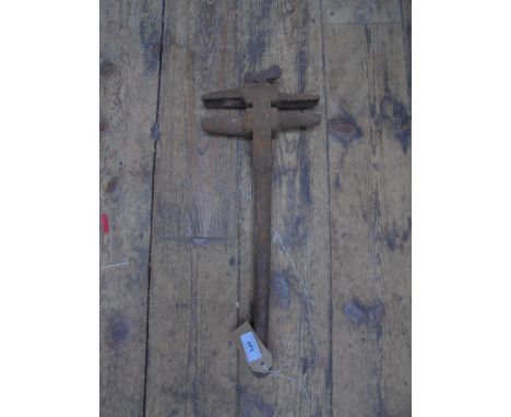 Large metal blacksmith's clamping tool
