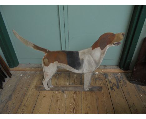 Large painted dummy hunting dog 