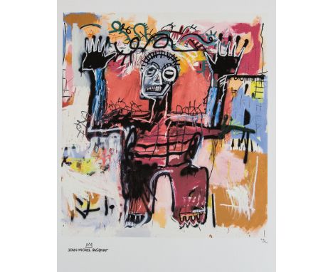 Jean-Michel Basquiat (after) untitled, lithography print, sheet size 50 x 70 cm, plate signed bottom left, numbered bottom ri