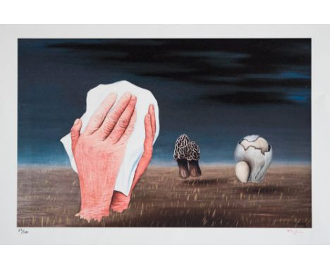 Toyen (after), Marie Cerminova 'Sad Day' lithography print, signed bottom right, numbered with pencil bottom left, limited ed