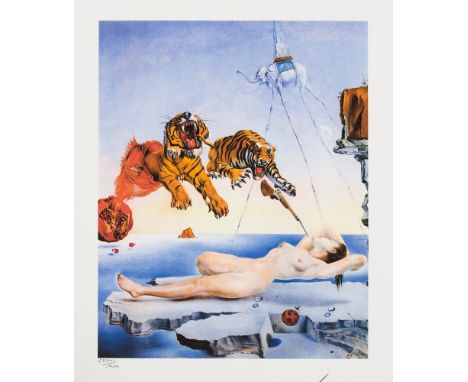 Salvador Dali (after) 'Dream Caused By The Flight Of a Bee Around a Pomegranate a Second Before Awakening' offset lithography