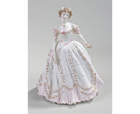 Royal Worcester porcelain figure, Sweetest Valentine, 1993, No 1,636 of 12,500