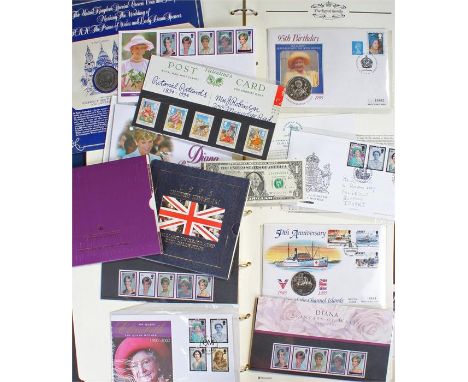 The Royal Family Westminster folio, containing first day covers and coin first day covers folio, togther with another folio o