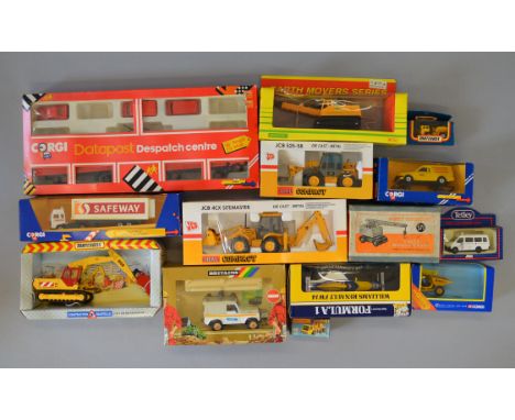 A mixed group of boxed diecast models in a variety of different scales by Matchbox, Corgi, Dinky and others, including a numb