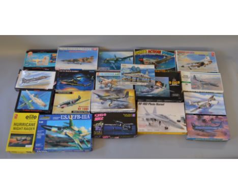 20 x model aircraft kits.1:48 scale, various manufacturers. Viewing recommended.