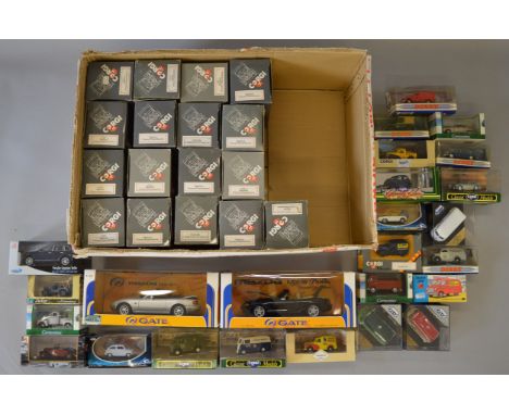 A mixed lot of boxed diecast models by Corgi, Vitesse and others including seventeen Corgi Bedford OB Pantechnicons in variou