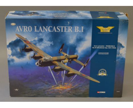 A boxed Corgi diecast model in 1:72 scale from the Aviation Archive series, AA32603 Avro Lancaster B.I, model appears G+/VG i