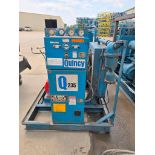 Quincy Q235 Air Compressor, on HD Steel Sled, Model QS1-235-A, Auto Dual Control, 43,999 Hours, 50 H