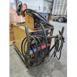 Hobart Mega-Mig 300 RVS Mig Welder on Bottle Cart w/ Hobart 2410 Wire Feeder
