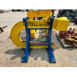 10-Ton F.J. Littell Single Coil C-Hook Crane Coil Lifter, Model B220-60, S/N 74998-66, w/ Hook Stand