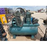 Quincy Horizontal Air Compressor, Model 350-16, Twin Cylinder, Size 6 & 3-1/4 x 3-1/2