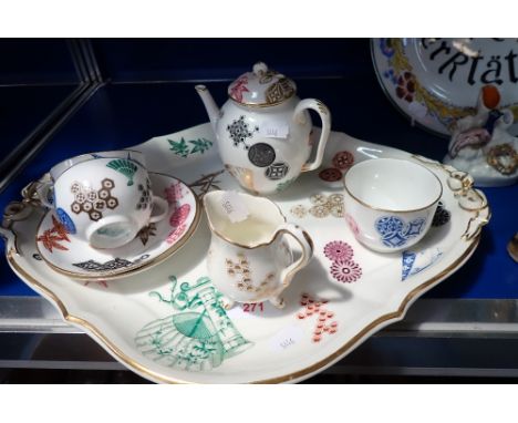 A VICTORIAN WORCESTER CABARET SET in the Aesthetic style