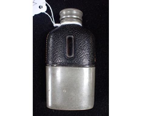 EARLY 20TH CENTURY NOVELTY INKWELL in the form of a miniature hip-flask