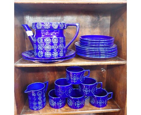 A PORTMEIRION POTTERY 'TOTEM' PART TEA SERVICE by Susan Williams Ellis 