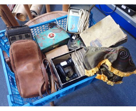 A VINTAGE BAKELITE VIEWMASTER, a Kodak 'Jiffy' camera and similar items