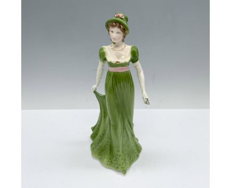 Splendid figure from the Ladies of Literature collection that depicts an elegant woman in a long green dress with a matching 