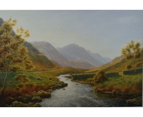 Peter Mckay, (contemporary), after, a Ltd ed print, Honister Pass, signed and num 12/500, 32 x 46cm, mounted framed and glaze