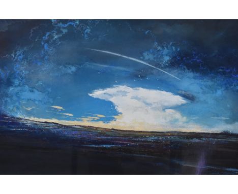 Tiana Marie, (contemporary), a mixed media painting, The Cloud, signed, and attributed verso, 33 x 49cm, mounted framed and g