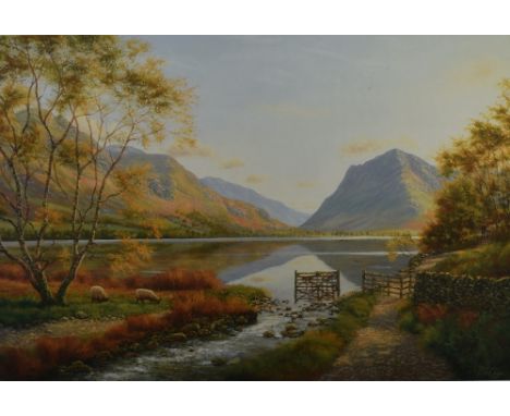 Peter McKay, (contemporary), after, a Ltd Ed print, Lakeland landscape, signed and num 34/500, 32 x 46cm, mounted framed and 