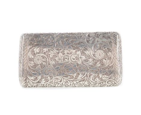 VICTORIAN SILVER SNUFF BOX,maker Frederick Marson, Birmingham 1880/1893 (?), with flush fitting lid, decorated with bright cu