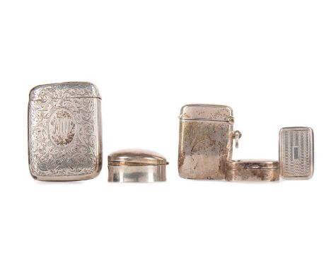 WILLIAM IV SILVER VINAIGRETTE,maker Joseph Willmore, Birmingham 1830, small sized and engraved 'Fanny' to engine turned cover