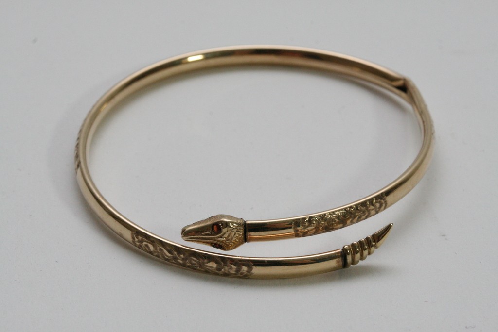 9ct gold snake bracelet