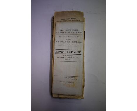 HAYLING ISLAND/HAVANT:&nbsp;a group of approx 7 printed/manuscript sales particulars relating to this area, circa 1870s, to i