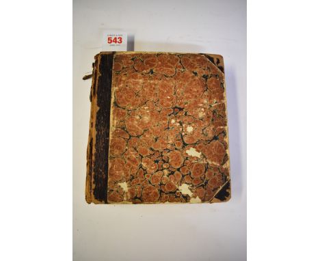 MANUSCRIPT RECEIPT BOOK:&nbsp;a lengthy and comprehensive 19thc manuscript receipt book, 447 pages of entries plus index at r