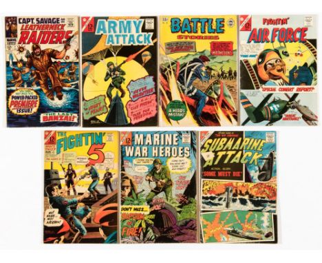 War Mix (1960s). Capt. Savage and his Leatherneck Raiders 1, Army Attack 42, Battle Stories 18, Fightin' Air Force 48, Fighti