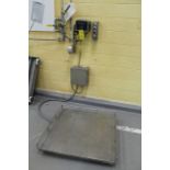 Avery Stainless Steel 36 in. X 36 in. Platform Scale, W/ M# ZM-303 Read Out - RIGGING FEE $50