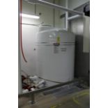 1,500 Gallon Poly Chilled Water Storage Tank, W/ (2) Transfer Pumps - RIGGING FEE $150