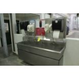 Stainless Steel Wash Basin, W/ Soap & Towel Dispensers - RIGGING FEE $25