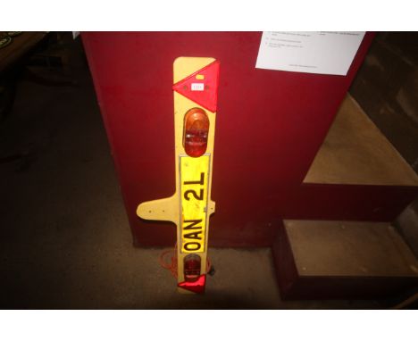 A trailer light board measuring approx. 46 " wide