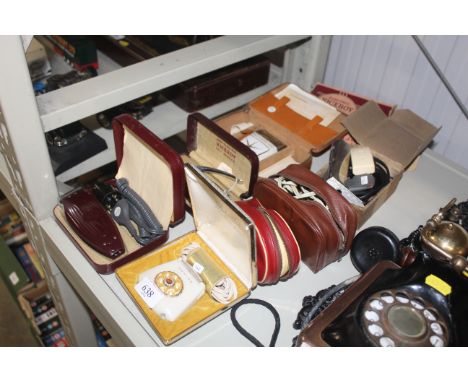 A collection of vintage shavers