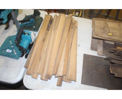 Approx. twelve new Beech cello finger boards