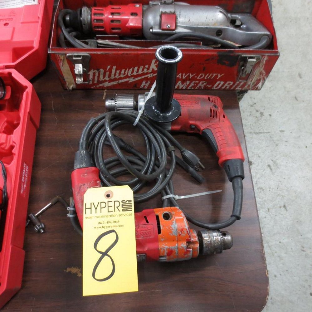 { Group of lots 7, 8 } (2) Milwaukee Drills
